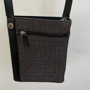 Bvlgari Rare Black Denim Crossbody Bag with Leather Trim